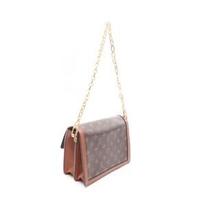 Louis Vuitton Dauphine Shoulder Bag Leather Reverse Brown